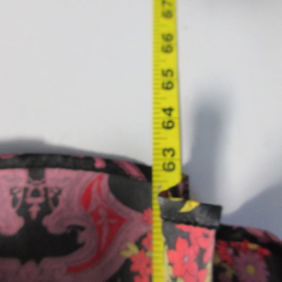 ModCloth Halter Maxi Dress 12 Black Red Floral Paisley Party Cocktail Boho 350 - Picture 9 of 10